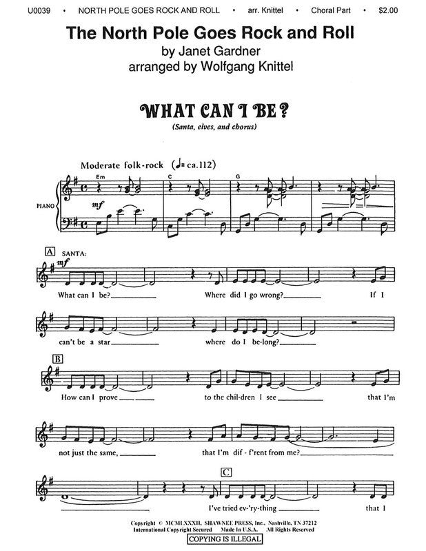 North Pole Goes Rock And Roll The Choral Part