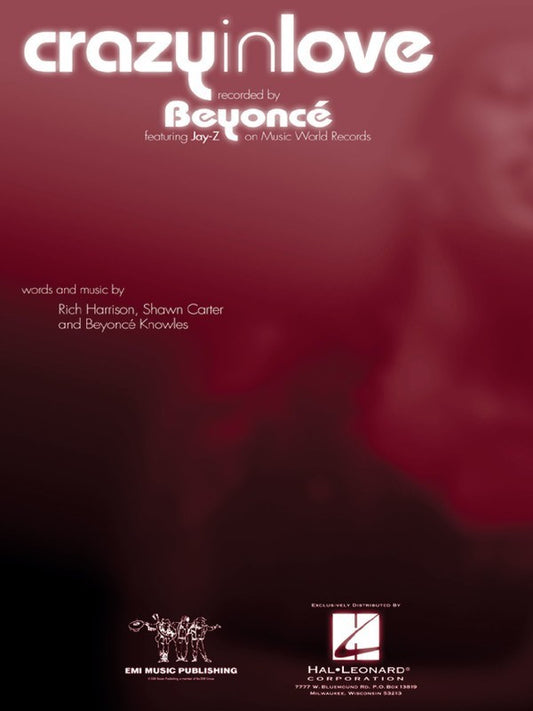 Beyonce - Crazy In Love PVG Sheet Music