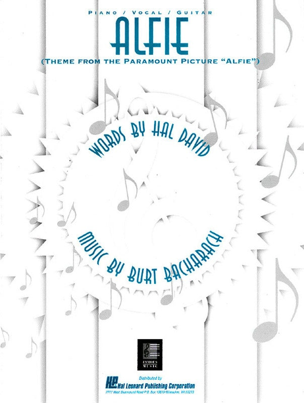 Alfie Theme - PVG Sheet Music