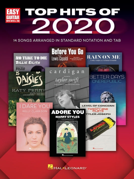 Top Hits Of 2020 - For Easy Guitar Notes & Tab Songbook