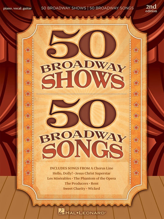 50 Broadway Shows 50 Broadway Songs PVG Book