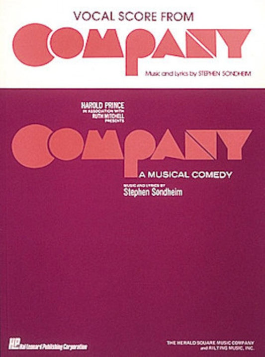 Company - Vocal Score Book