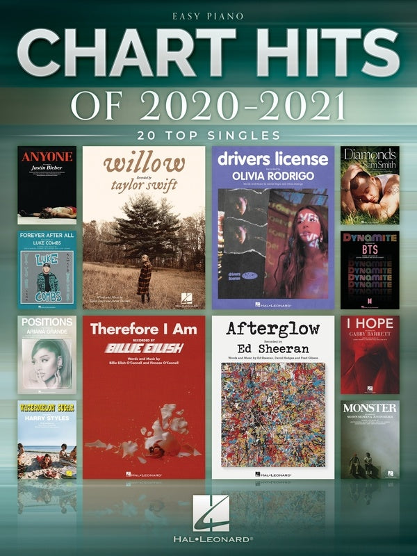 Chart Hits of 2020-2021 for Easy Piano - Music2u