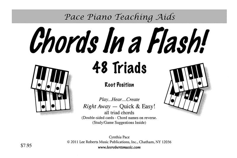 Chords In A Flash Piano Flashcards