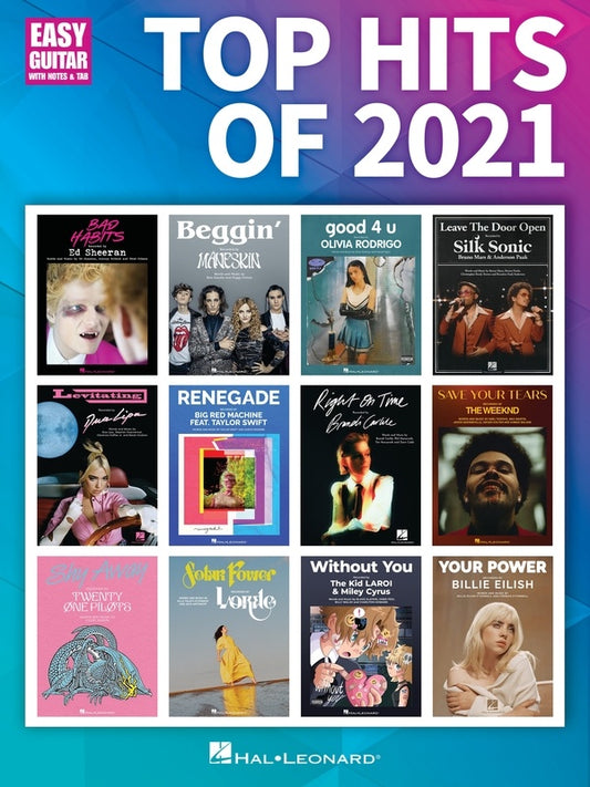 Top Hits Of 2021 For Easy Guitar Notes & Tab