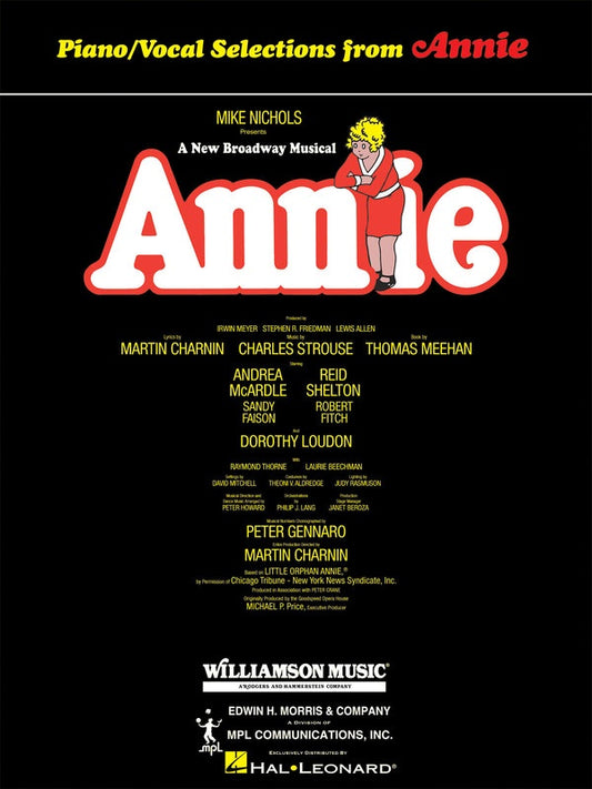 Annie The Musical - Vocal Selections Piano/Vocal Book