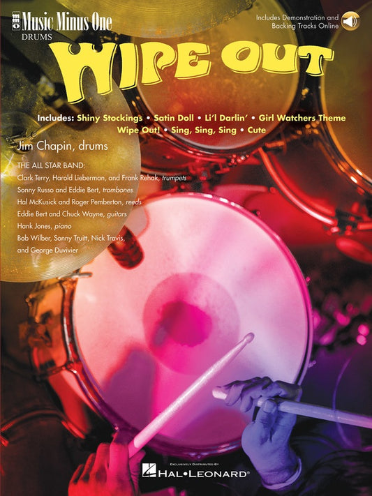 Wipe Out Drums Bk/Cd