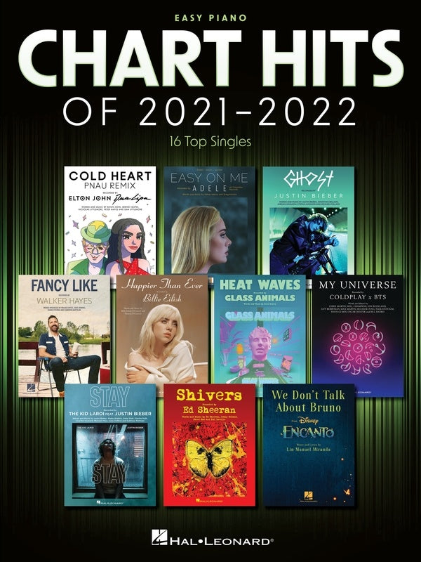 Chart Hits Of 2021-2022 For Easy Piano