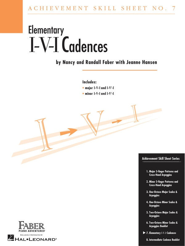 Achievement Skill Sheet 7 I V I Cadences Book