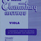 Rubank Elementary Method - Viola Book