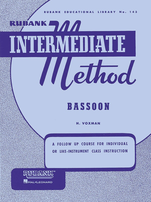 Rubank Intermediate Method - Bassoon Book