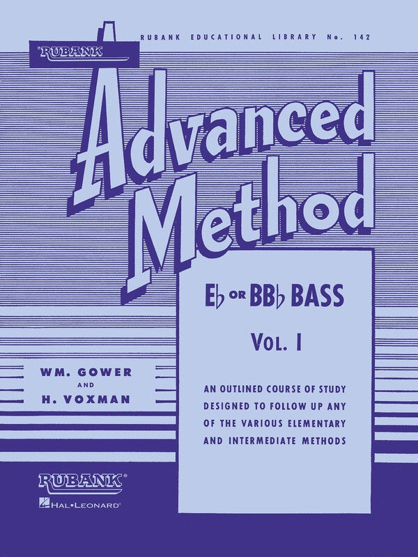 Rubank Advanced Method - For Eb and Bb Flat Tuba Bass Clef Volume 1 Book