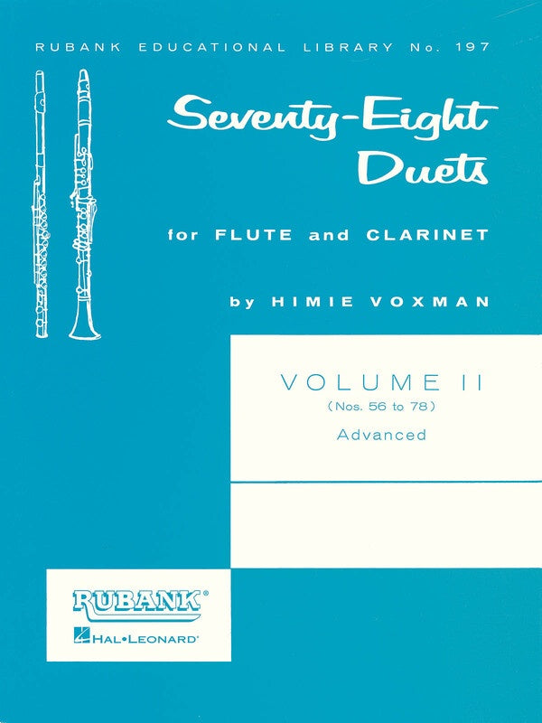 78 Duets For Flute And Clarinet Volume 2 Book (Advanced)