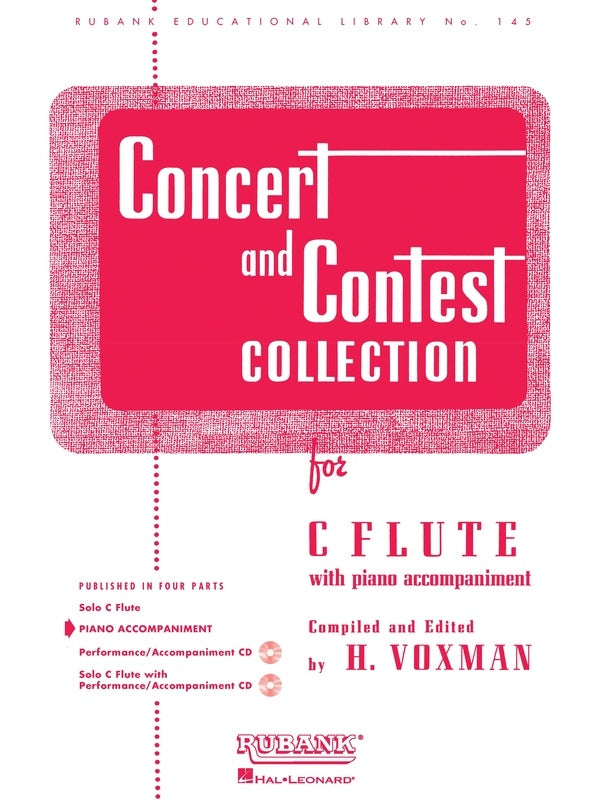 Concert and Contest Collection For Flute - Piano Accompaniment Book