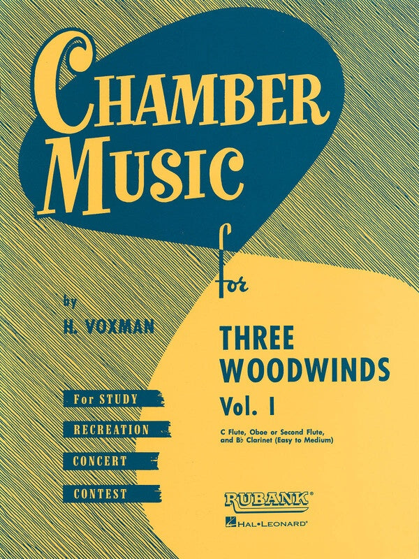 Chamber Music For 3 Woodwind - Volume 1 Book (Flute/Oboe/Clarinet)