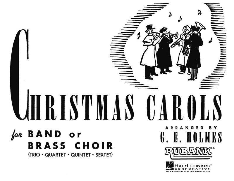 Christmas Carols For Band 2nd Alto Saxophone Sheet Music