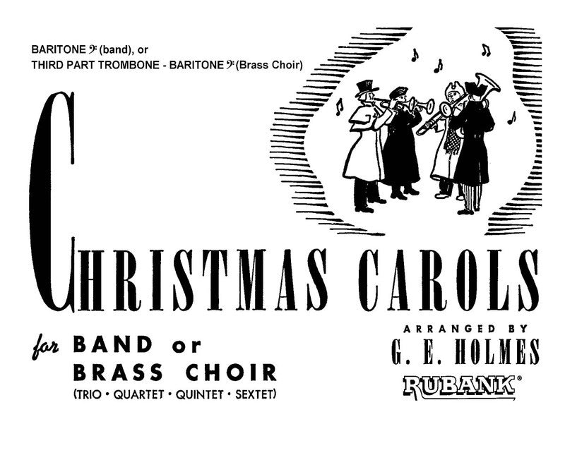 Christmas Carols For Band Baritone B.C Sheet Music