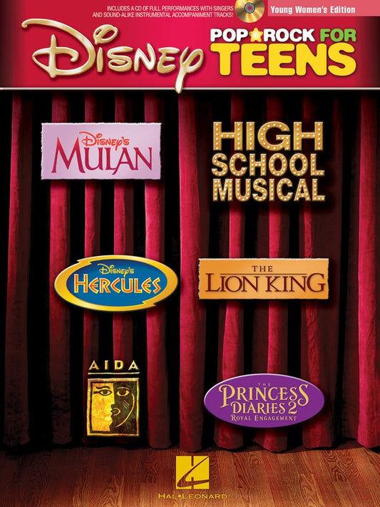 Disney Pop Rock For Teens - Young Women's Book/Cd