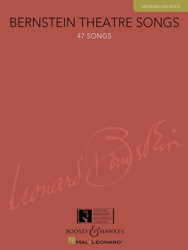 Bernstein Theatre Songs - Low Voice Book