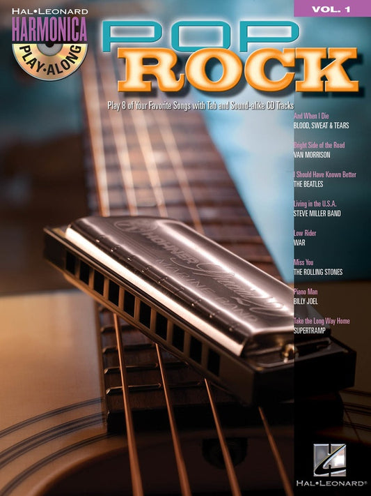 Pop Rock Harmonica Playalong V1 Bk/Cd