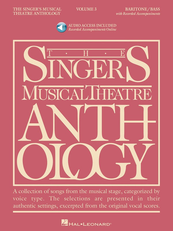 Singers Musical Theatre Anth V3 Bar/Bass Bk/Ola