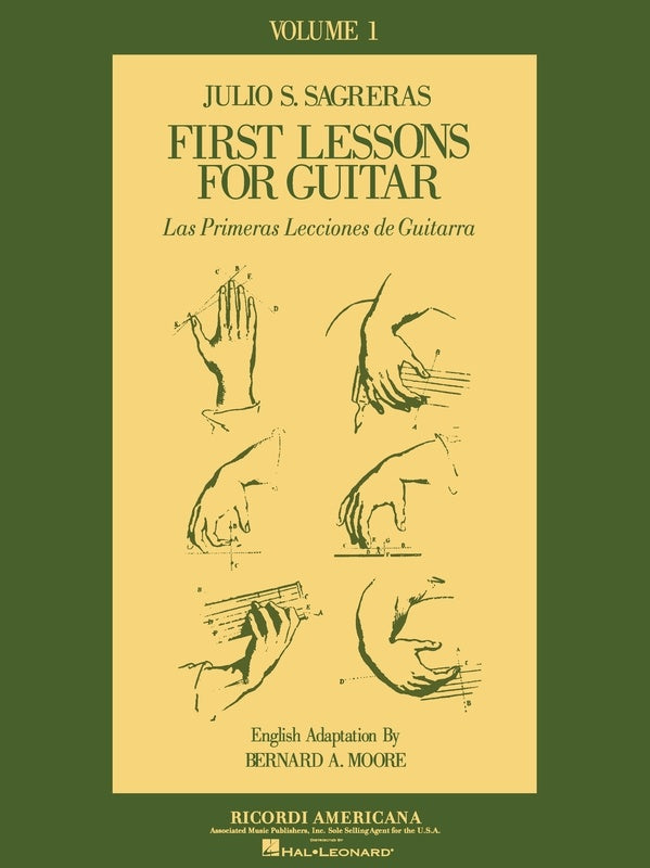 Julio Sagreras - First Lessons For Guitar Volume 1 Book