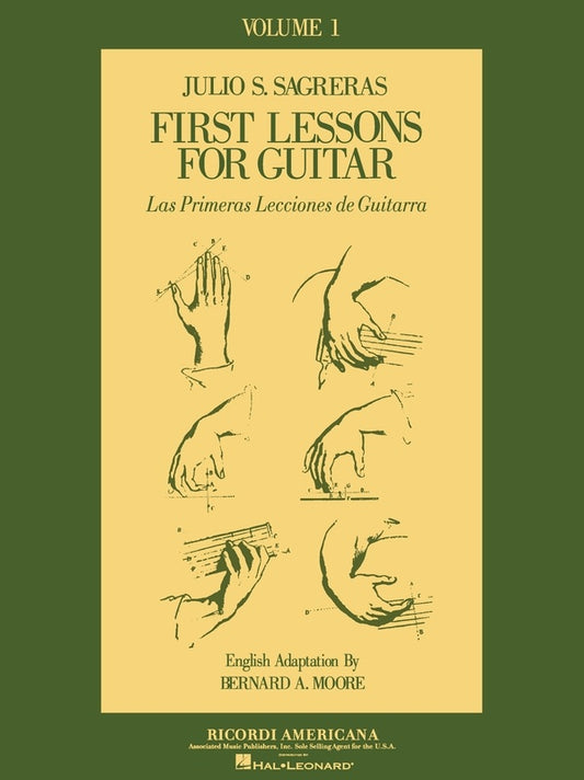 Julio Sagreras - First Lessons For Guitar Volume 1 Book