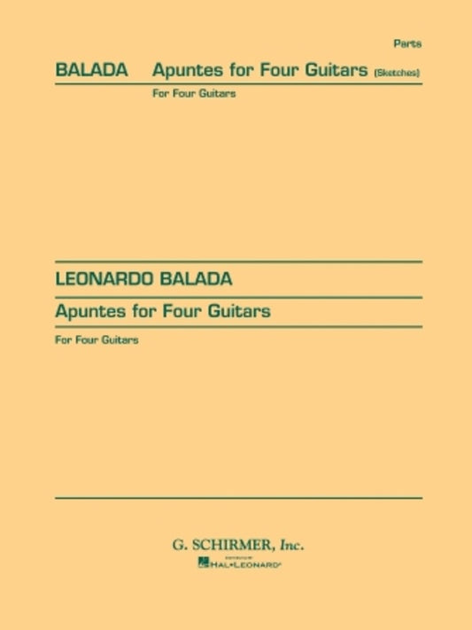 Apuntes for Four Guitars (Sketches) - Music2u
