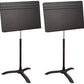 Manhasset Symphony Concertino Short Shaft Music Stand with ABS Desk in Black - Box of 6 Stands