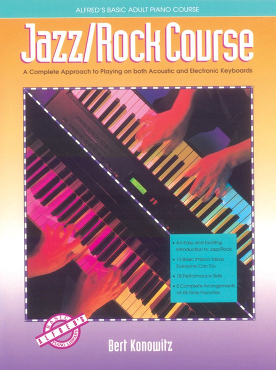 Alfred's Basic Adult Piano Course - Jazz/Rock Course Book