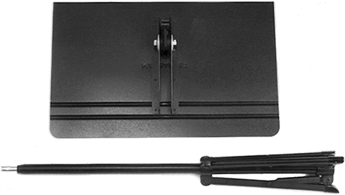 Manhasset Voyager Concertino Short Shaft Collapsible Music Stand with ABS Desk - Black