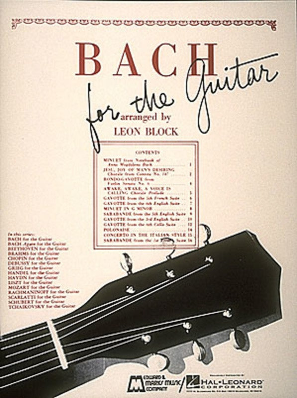 Bach For The Guitar Arr Block