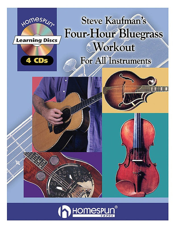 Steve Kaufmans 4 Hour Bluegrass Workout Bk/4Cds