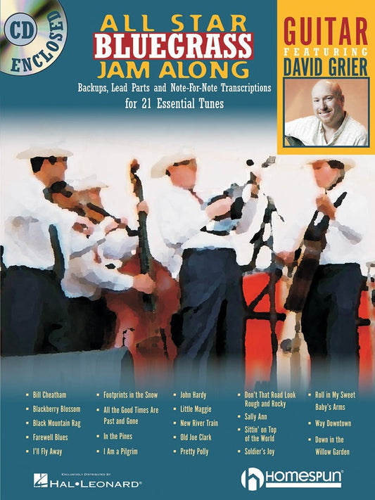 All Star Bluegrass Jam Along For Guitar Bk/Cd