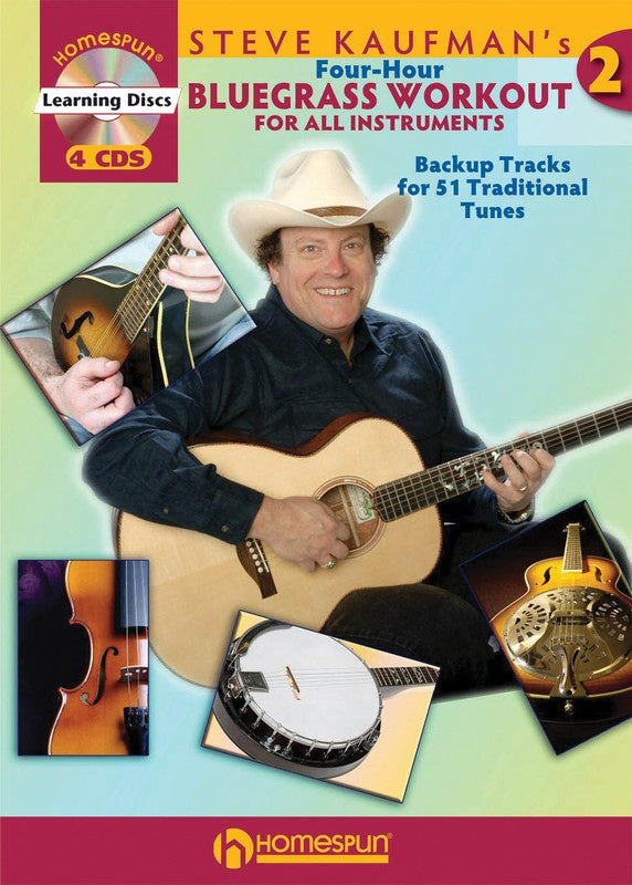 Steve Kaufmans 4 Hour Bluegrass Workout 2 Bk/4Cds
