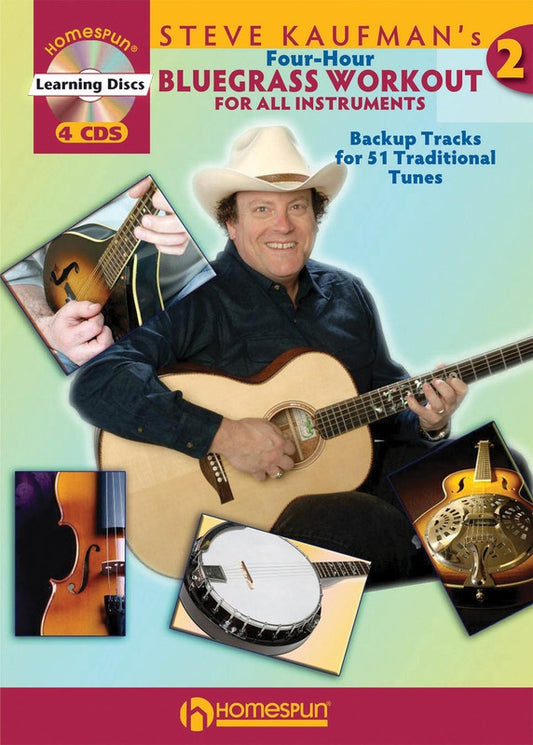 Steve Kaufmans 4 Hour Bluegrass Workout 2 Bk/4Cds