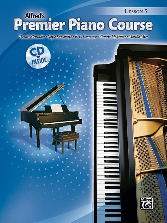 Alfred's Premier Piano Course - Lesson Level 5 Book and Cd