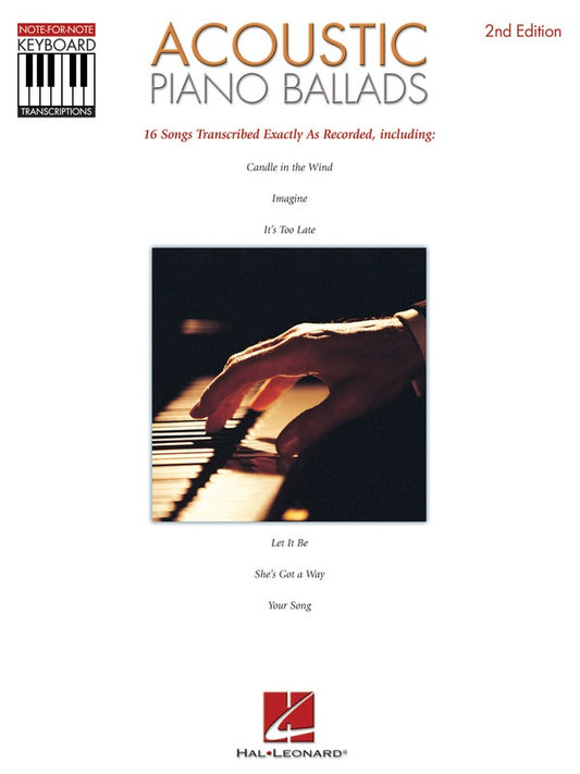 Acoustic Piano Ballads Keyboard Transcriptions