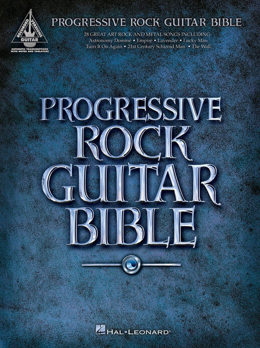 Progressive Rock Guitar Bible Tab Book