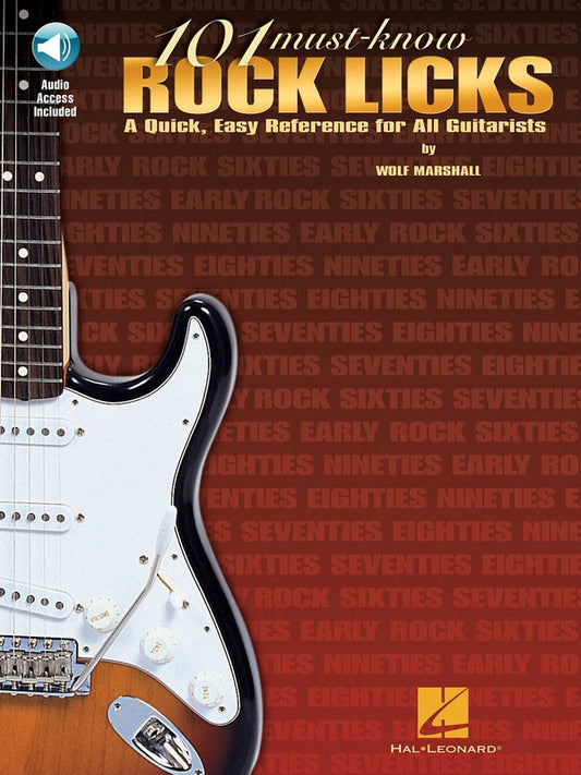 101 Must Know Rock Licks Bk/Cd