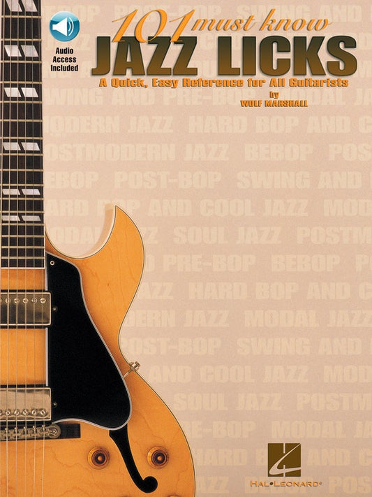 101 Must Know Jazz Licks For Guitar Book/Ola