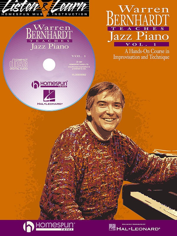 Warren Bernhardt Teaches Jazz Piano Vol 1 Bk/Cd