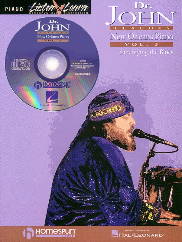 Dr John Teaches New Orleans Piano Vol 3 Bk/Cd