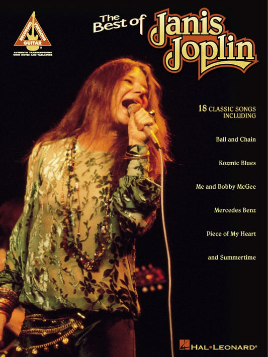 Best Of Janis Joplin Guitar Tab Book