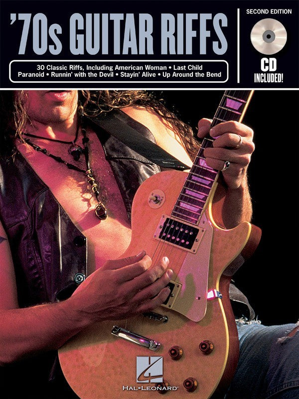 Am Riff With Notes Riff Notes 70S Guitar Riffs Book/CD 2nd Edition – Music2u.com.au