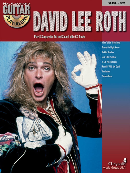 David Lee Roth Guitar Play Along V27 Bk/Cd