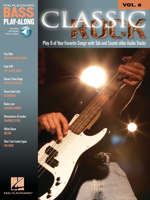 Classic Rock Bass Play Along V6 Bk/Cd