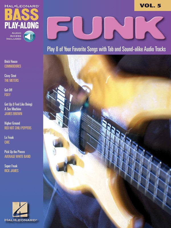 Funk Bass Play Along Volume 5 Book/Ola