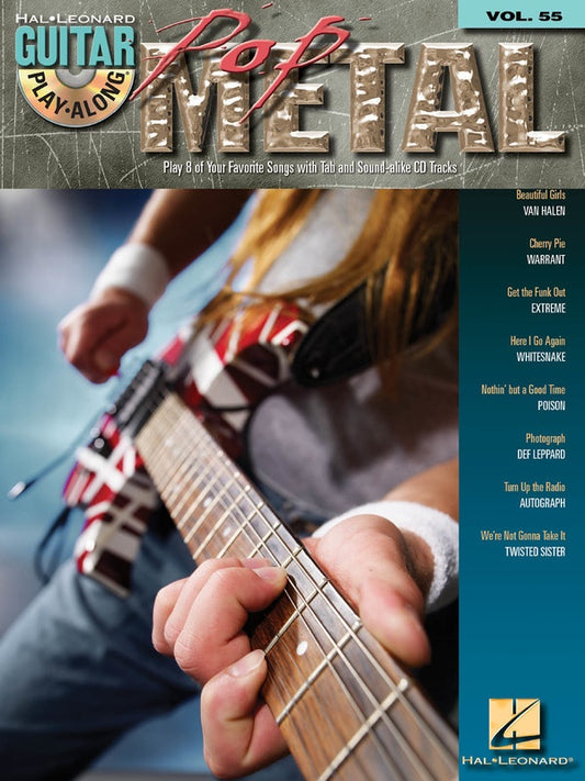 Pop Metal Guitar Play Along Bk/Cd V55