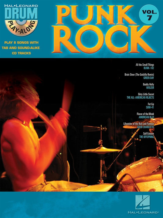 Punk Rock Drum Playalong V7 Bk/Cd